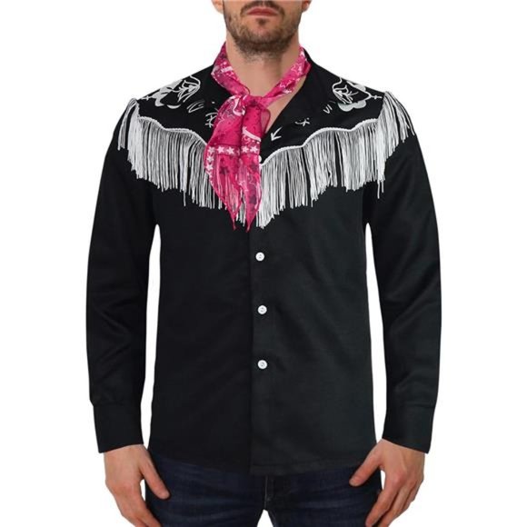 Other - Ken Costume for Men Halloween Cosplay 80S 90S Cowboy Costume Tops Long Sleeve